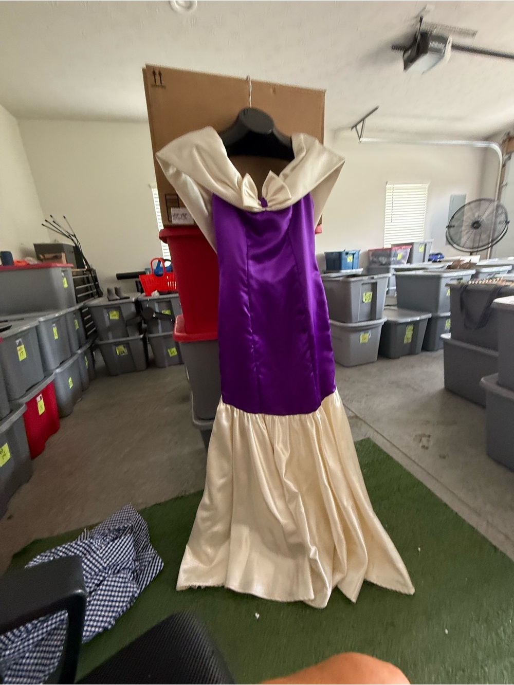 Purple and Cream Princess Dress p74